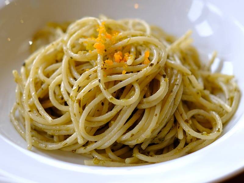 菜の花ソースのパスタ